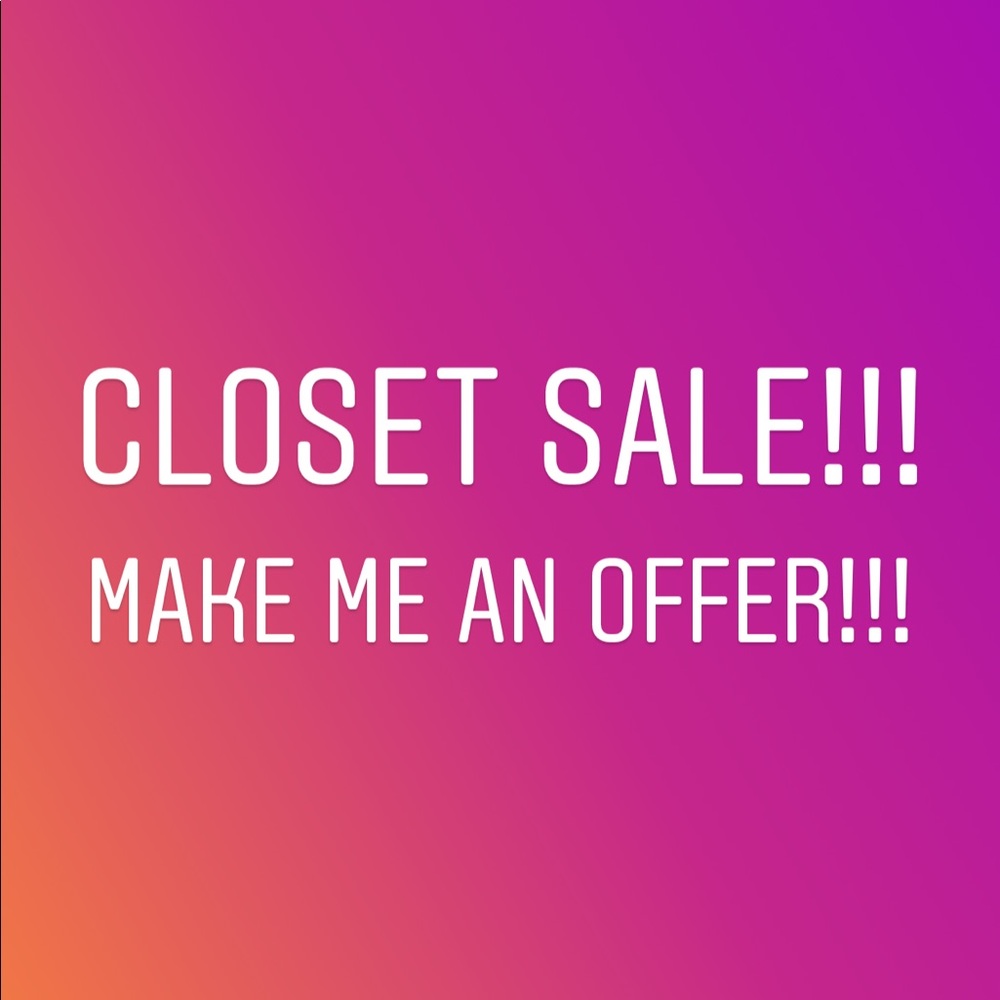 Everything must go. MOVING!